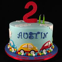 Car Themed Cake 2nd Birthday