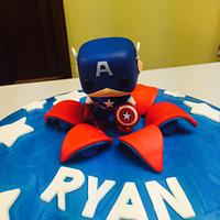 Captain America Funko Pop Cake