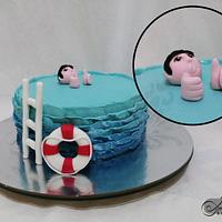 Proud Swimmer Cake