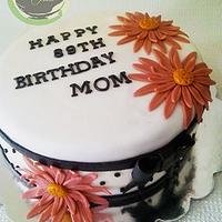 89th Birthday Daisy Cake