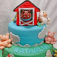 Farm animals-cake