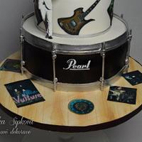 Music rock cake
