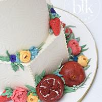 American cake decorating pomegranate cake 