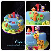 baby tv 1st birthday cake