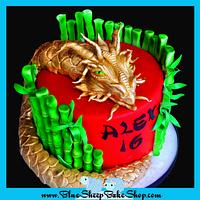 Chinese Dragon Sweet 16 Cake