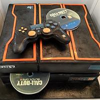 PS4 themed cake 
