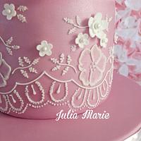 Lace Birthday Cake
