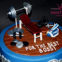 Gym Cake for the best Boss