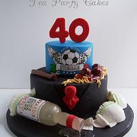 Bachelor's 40th Birthday Cake