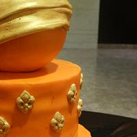 Bride in orange