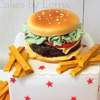 McDonald's "Big Tasty" Burger Birthday Cake