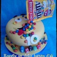 M&M's cake for Salvo