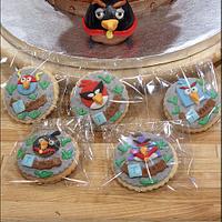 Angry Birds Space Cake (and the Party Cookies)