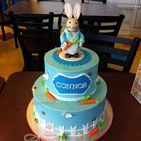 Peter the rabbit birthday cake