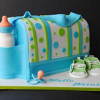 Diaper Bag Baby Party cake