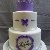 Purple princess cake and cake pops