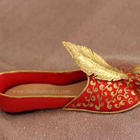 Indian Wedding shoes - Red Mojaris