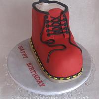 Red Boot Cake