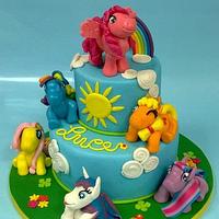 my little ponies cake
