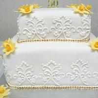 Golden Wedding Cake  March 2013