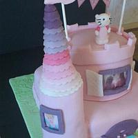 Princess/Hello kitty castle cake!