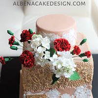 Golden Lace Cake