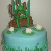 Kermit the frog cake
