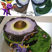 Skylander Spyro cake