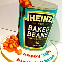 Baked Beans tin cake