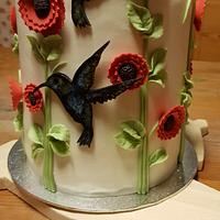 Cake with birds