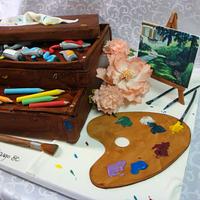 Artist painter box.