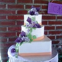 Kori & Paul's wedding cake