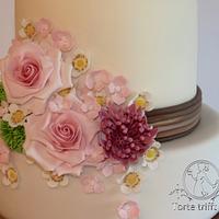 "Willow Tree" Wedding cake