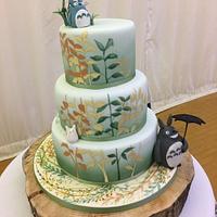 Totoro wedding cake