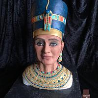 Nefertiti sculpted bust - pharaohs tomb collaboration 