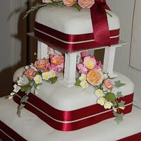 Seb and Rozsa's wedding cake