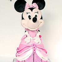 Minnie Mouse first birthday cake