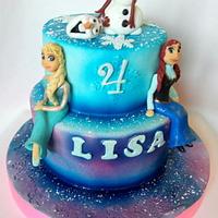 Tarta Frozen Lisa