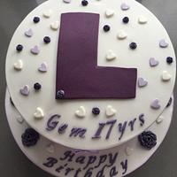 17th Birthday cake for Gemma 