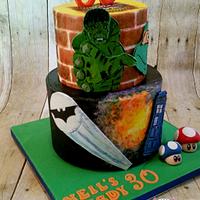 Nerdy 30 Birthday Cake