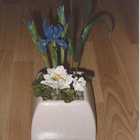 Bullrushes and Waterlillies from Flower Paste