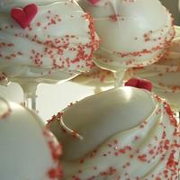 Valentine cake pops