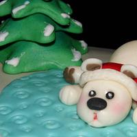 Christmas Bear Cake