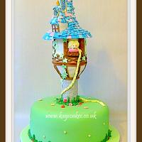 Rapunzel tower - my take on it for a 5th birthday.