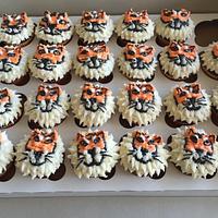 Tiger cake and cupcakes
