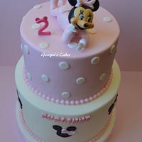 Baby Minie Mouse cake