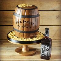 Jack Daniel's Barrel Cake