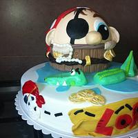 Pirate cake for Lorenzo 