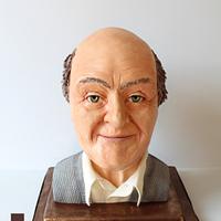 Roald Dahl edible sculpted bust 