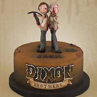 The Walking Dead Cake Merle and Daryl Dixon